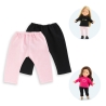 Ma Corolle - 2 leggings noir & rose