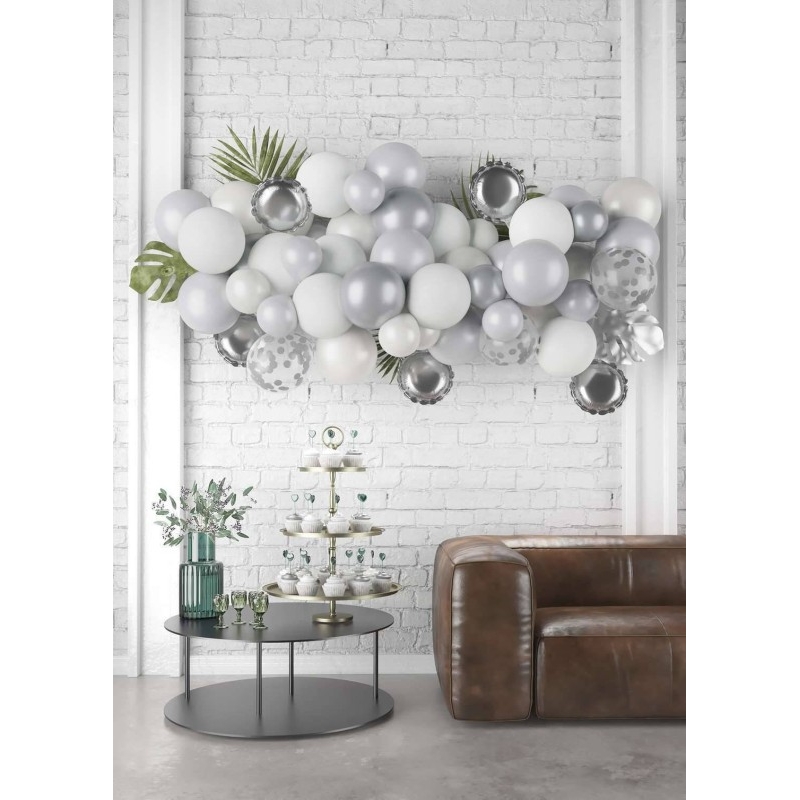 Kit 50 ballons - Argent