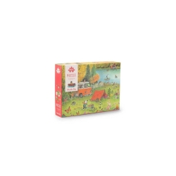 Puzzle 500 pièces -  La grande famille Au bord du lac