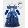 Déguisement - Robe bleue étoilée 2/4 ans