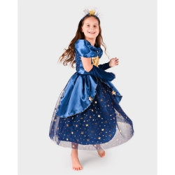 Déguisement - Robe bleue étoilée 2/4 ans