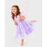 Déguisement - Robe mauve avec ailes et baguette 4/6 ans