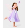 Déguisement - Robe mauve avec ailes et baguette 6/8 ans