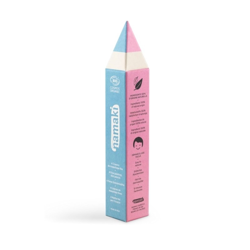 Coffret crayon - Crayons blanc/ jaune/ turquoise/ rose