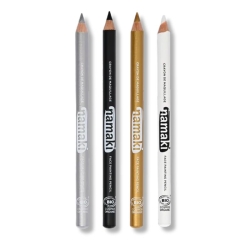 Coffret crayon - Crayons blanc/ argenté/ noir/ doré