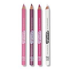 Coffret crayon - Crayons blanc/ rose/ violet/ fuchsia