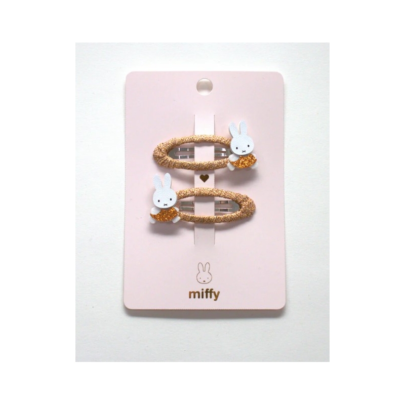 Miffy - Duo de barrettes bronze