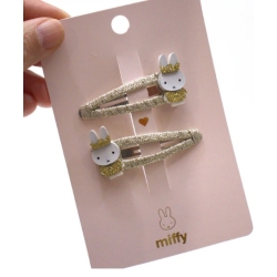Miffy - Duo de barrettes gold