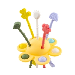 Hochet lune sensorielle jaune