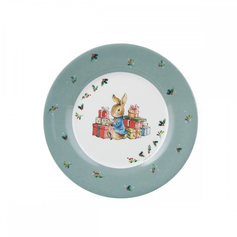 Pierre Lapin Noël - Assiette cadeaux