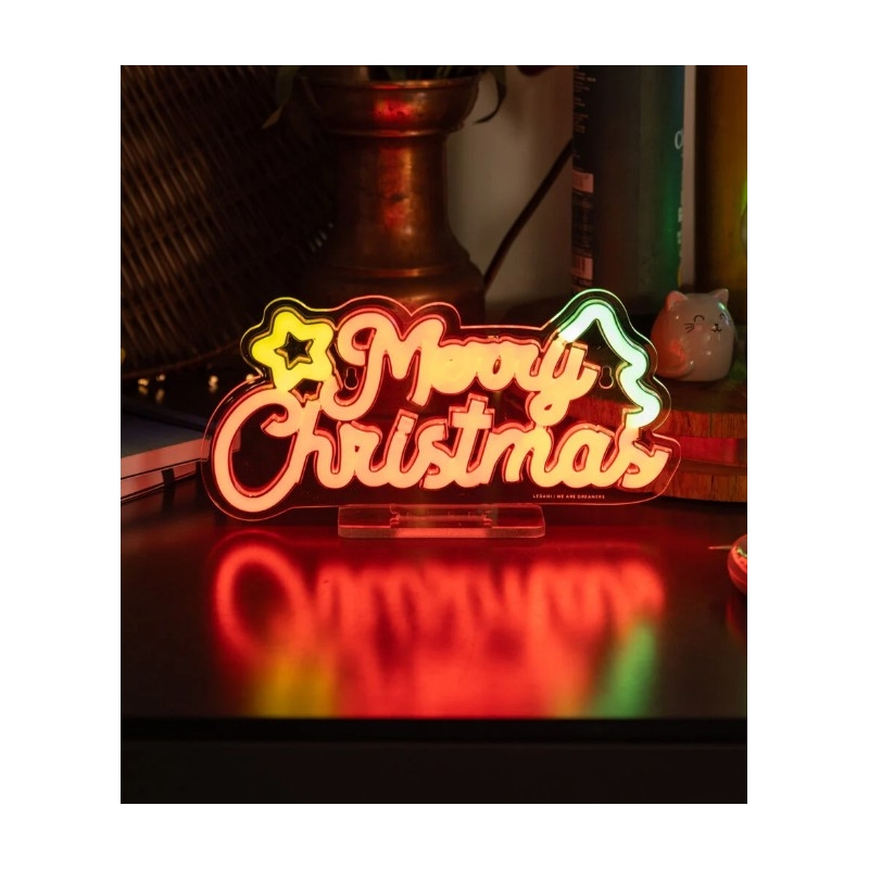 Enseigne néon -  Merry Christmas