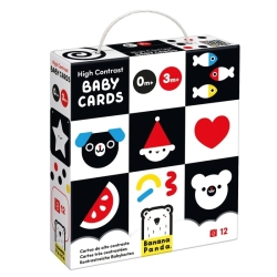 Cartes pour bébé en noir et blanc