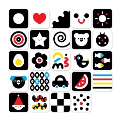 Cartes pour bébé en noir et blanc