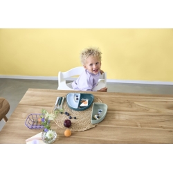 Assiette à compartiment en silicone - Tiny team chien