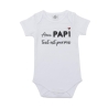 Body "Avec papi" manches courtes