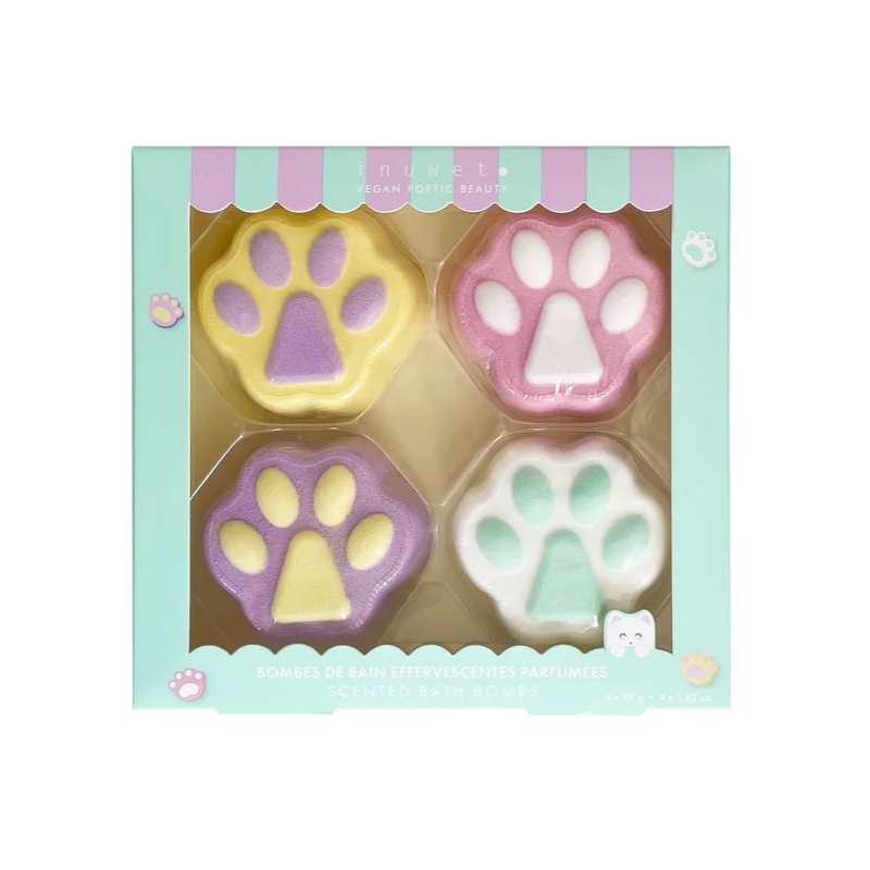 Coffret Fizzy Kitty - 4 bombes de bain effervescentes parfumées