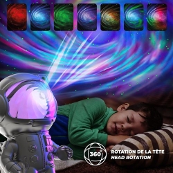 Stellar light argentée - Lampe projecteur