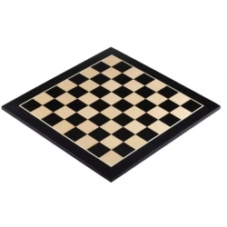 Jeu d'échecs noir ébénisé