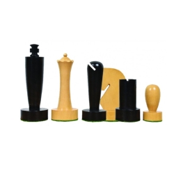Jeu d'échecs noir ébénisé