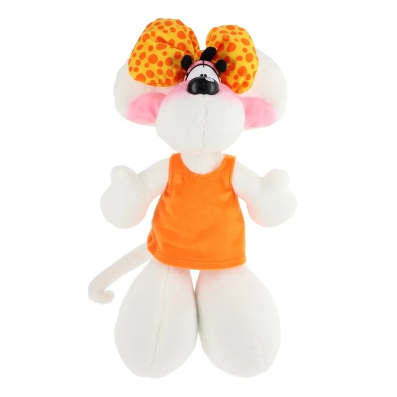PROMO Diddl - Peluche Diddlina en robe orange 30 cm
