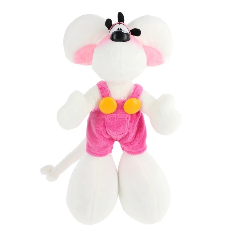 PROMO Diddl - Peluche Diddl en salopette rose 30 cm
