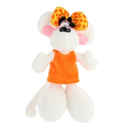 PROMO Diddl - Peluche Diddlina en robe orange 20 cm