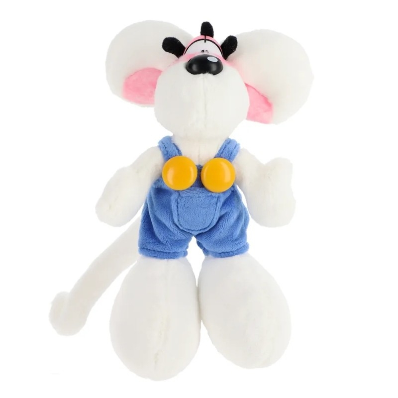 PROMO Diddl - Peluche Diddl en salopette bleue 20 cm