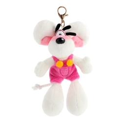 Diddl - Porte-clés Diddl en salopette rose 15 cm