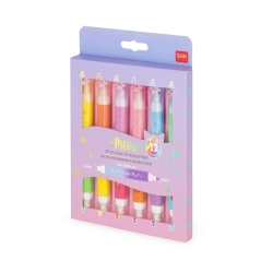 Meow - Set de 6 surligneurs à double pointe