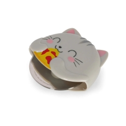 Roulette à pizza Chat