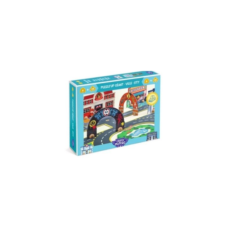 Crazy motors - Puzzle géant ville