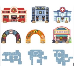 Crazy motors - Puzzle géant ville