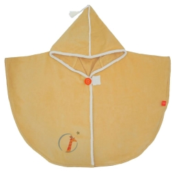 Cape de bain velours - Girafe vanille