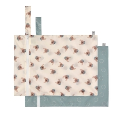 Lot de 2 pochettes pour couches - Tiny Team chien