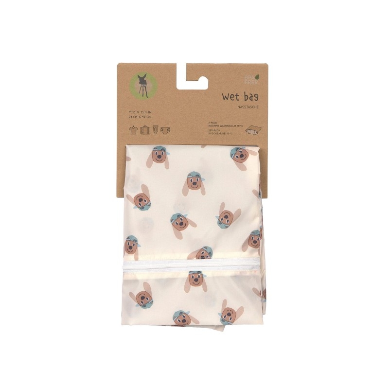 Lot de 2 pochettes pour couches - Tiny Team chien