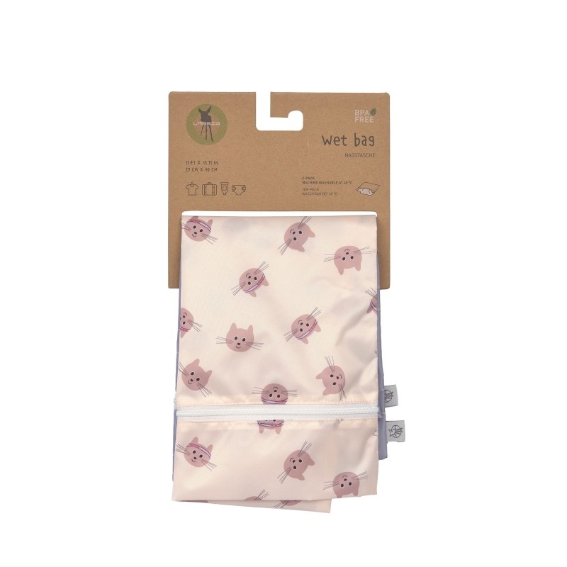 Lot de 2 pochettes pour couches - Tiny Team chat