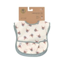 Pack de 2 bavoirs plastifiés avec poche - Tiny Team chien