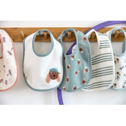 Pack de 5 bavoirs - Tiny team Chien