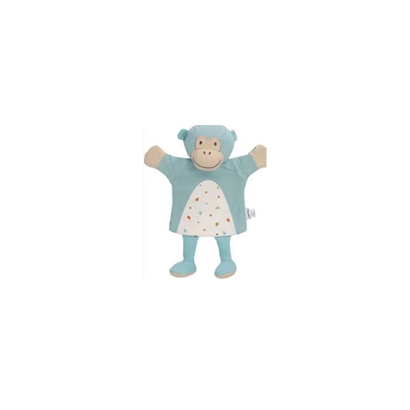 Marionnette singe bleu - Albert