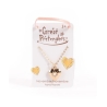 Collier médaillon coeur pierre de naissance