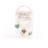 Collier médaillon coeur pierre de naissance