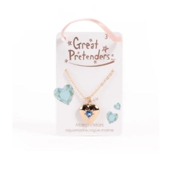 Collier médaillon coeur pierre de naissance