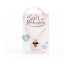 Collier médaillon coeur pierre de naissance