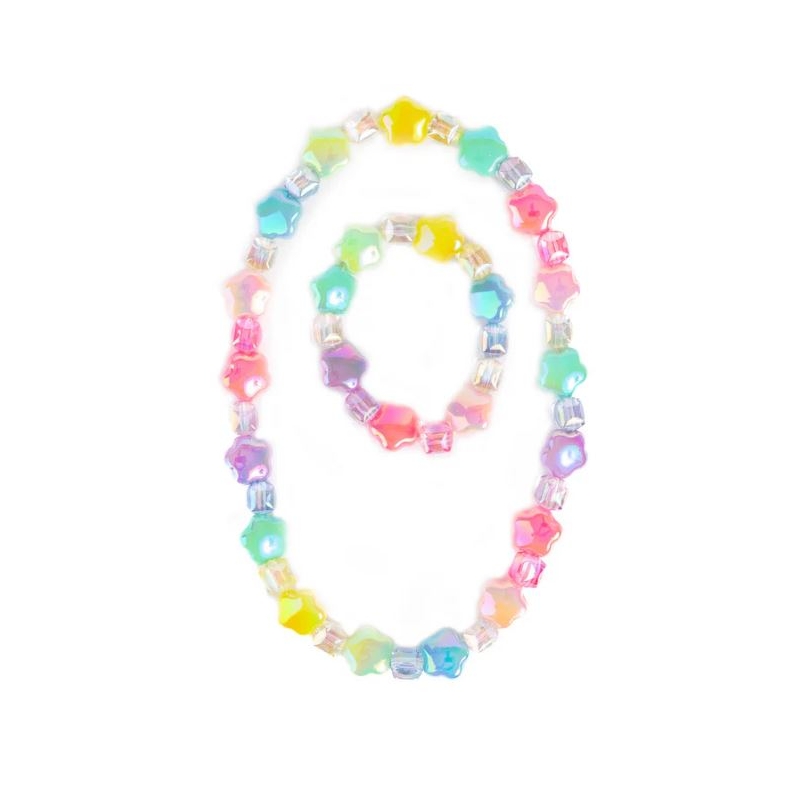 Collier et bracelet - Etoiles Arc-en-ciel