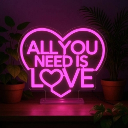PROMO Enseigne néon -  All you need is love