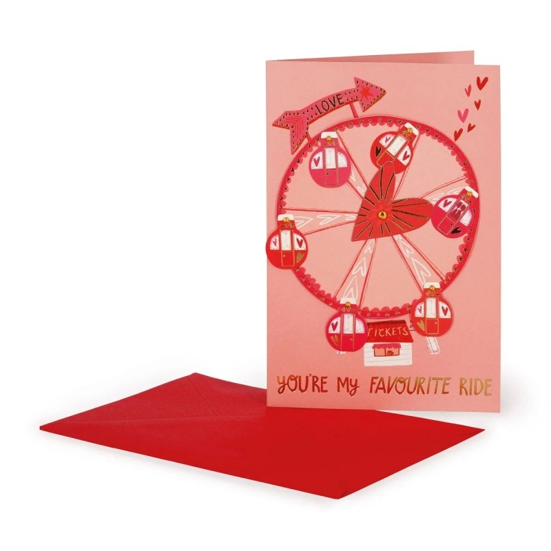 Carte de saint-valentin Fête foraine