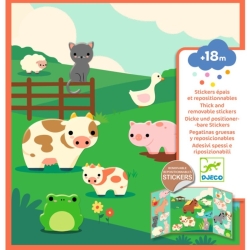 Stickers épais et repositionnables - Les animaux de la ferme