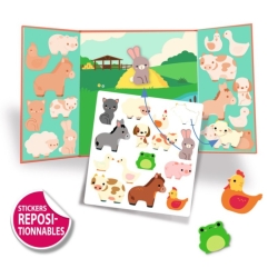 Stickers épais et repositionnables - Les animaux de la ferme