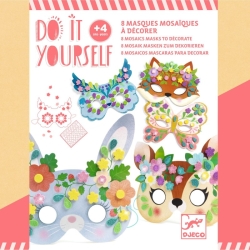 Masques mosaïque - Animaux de la forêt