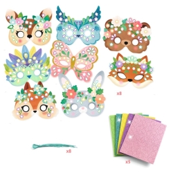 Masques mosaïque - Animaux de la forêt